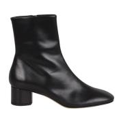 Allegra Leren Enkellaarzen aeyde , Black , Dames