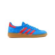 Vintage Handbalsneakers Blauw/Rood/Goud Adidas , Blue , Heren