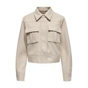 Cargo jack met korte levensstijl Only , Beige , Dames