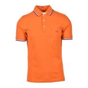 Katoen Elastan Polo Shirt Fay , Orange , Heren