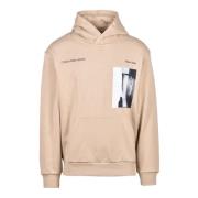 Katoenen Sweatshirt Calvin Klein Jeans , Beige , Heren