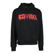 Sweatshirt Diesel , Black , Heren