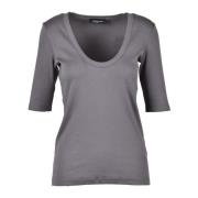 Tshirt Fabiana Filippi , Gray , Dames