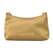 Stijlvolle Polyester Tas Love Moschino , Beige , Dames