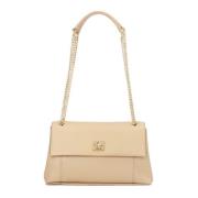 Beige handtas met klep Kazar , Beige , Dames