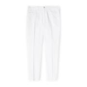 Vijf-pocket broek in drill Motivi , White , Dames