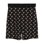 Maan Print Bruine Shorts Marine Serre , Brown , Dames