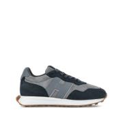 Suède Veterschoenen Grijs Hogan , Gray , Heren