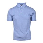 Katoenen Polo Shirt Barba Napoli , Blue , Heren