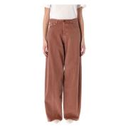 Wide-leg Brick Jeans Haikure , Red , Dames