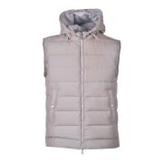 Gewatteerd Dons Gilet Eleventy , Blue , Heren