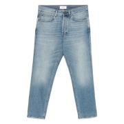 Klassieke Denim Jeans Lardini , Blue , Heren