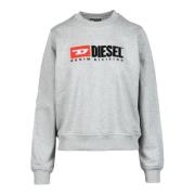 Katoenen Sweatshirt Diesel , Gray , Dames