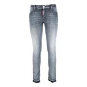 Katoenmix Elastaan Jeans Dsquared2 , Gray , Dames