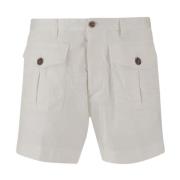 Witte Denim Shorts Dsquared2 , White , Heren