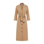 Frida Safari Midi Jurk Max Mara , Brown , Dames