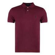 Katoen Piqué Polo Shirt Slim Fit Polo Ralph Lauren , Red , Heren