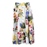 Katoenen Gonna Rok Dolce & Gabbana , Multicolor , Dames