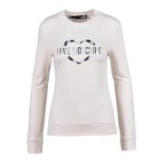 Sweatshirt Love Moschino , White , Dames