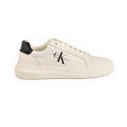 Leren Sneakers met Rubberen Zool Calvin Klein Jeans , White , Heren