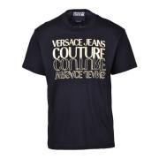 Tshirt Versace Jeans Couture , Black , Heren