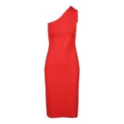 Damesjurk in Viscose Polyester Mix Sportmax , Red , Dames