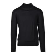 Zijden Kasjmier Trui Wild Cashmere , Black , Heren