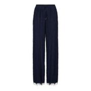 Blauwe joggingbroek met norHeren trekkoord taille Iceberg , Blue , Dam...