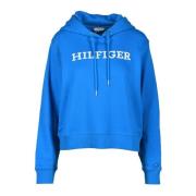 Katoenen Sweatshirt Tommy Hilfiger , Blue , Dames