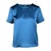 Elegante blouse van 100% polyester Max Mara Weekend , Blue , Dames