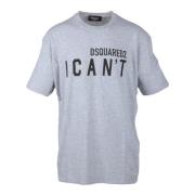 Tshirt Dsquared2 , Gray , Heren