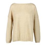 Linnen Weekend Gebreide Top Max Mara Weekend , Beige , Dames