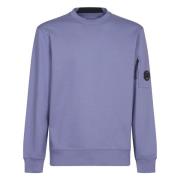 Diagonal Raised Fleece Crew Neck Sweatshirt C.p. Company , Purple , He...