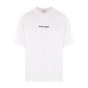 Wit T-shirt met Maison Kitsuné Handwriting Maison Kitsuné , White , He...