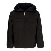 Zwarte Katoenen Hooded Ritsjas Disclaimer , Black , Heren