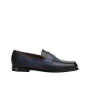 Heren loafers van leer | hemelsblauw Doucal's , Blue , Heren