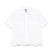 Witte Shirt voor Vrouwen Semicouture , White , Dames