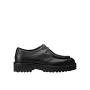 Leren veterschoenen voor dames | zwart Doucal's , Black , Dames