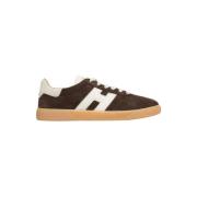 Bruine Suède Sneakers Cool Stijl Hogan , Brown , Heren