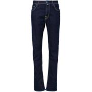 Donkerblauwe Slim Fit Denim Jeans Jacob Cohën , Blue , Heren