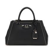 Anadela 3 Compartiment Satchel Tas Zwart Guess , Black , Dames