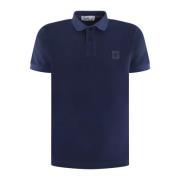 Heren Polo Shirt Stone Island , Blue , Heren