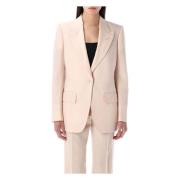 Blush Peak Lapel Blazer Tom Ford , Pink , Dames