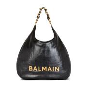 Zwarte tassen voor stijlvolle look Balmain , Black , Dames