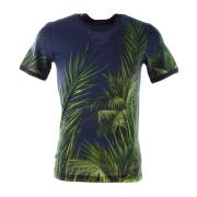 Heren Palms T-shirt Dolce & Gabbana , Blue , Heren