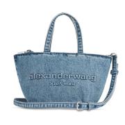 Kleine Punch Tote Tas met Band Alexander Wang , Blue , Dames