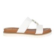 Witte Slide Sandaal voor Vrouwen ara , White , Dames