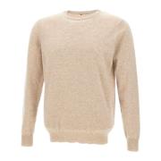 Kasjmier Crew Neck Sweater Sand Kangra , Beige , Heren