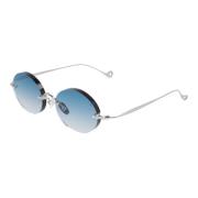 Wilmot Ronde Metalen Zonnebril Eyepetizer , Gray , Unisex