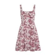 Bloemen Mini Jurk voor Vrouwen Staud , Multicolor , Dames